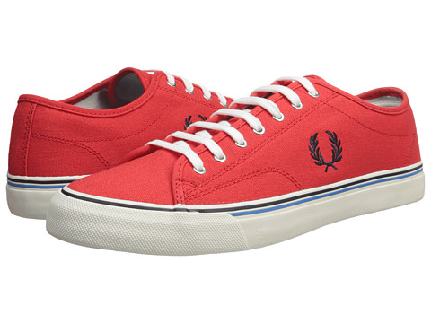 EAN 5034603985353 product image for Fred Perry Kendrick Canvas (Fiery Red/Astral/Brilliant Blue) Men's Lace up casua | upcitemdb.com