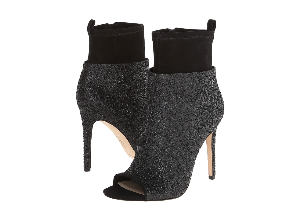 Via Spiga - Tarni (Black Glitter/Black Suede) Women