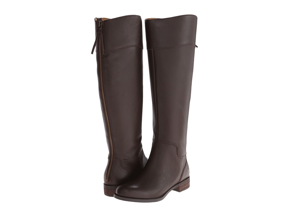Nine West - Counter Wide Calf (Dark Brown Leather) Women