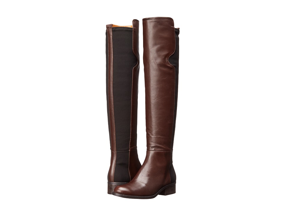 Nine West - Pristeen (Dark Brown/Black Leather) Women