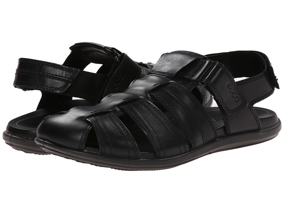 UPC 737429830153 product image for ECCO - Chander Closed Toe Sandal (Black) Men's Shoes | upcitemdb.com