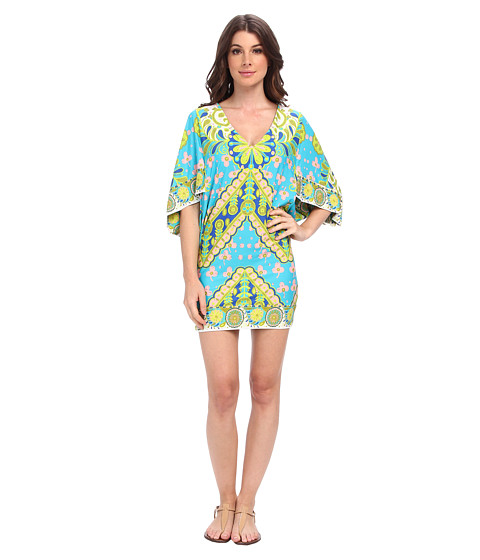 UPC 726419606434 - Trina Turk Woodblock Floral Swim Cover-Up Tunic ...