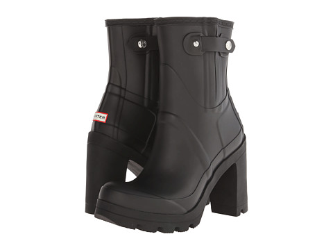 heeled rain boots hunter