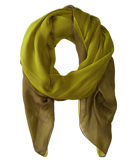 Valentino - Breeze Double Sided Chiffon Scarf (Green) Scarves