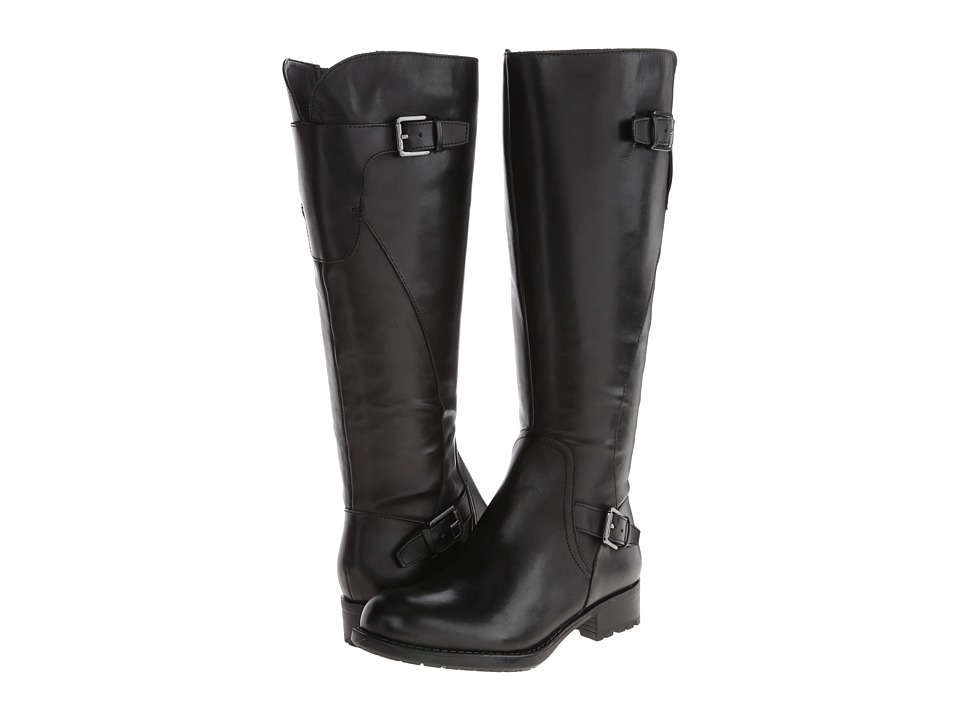 Franco Sarto - Perk Wide Shaft (Black Leather/Patent) Women