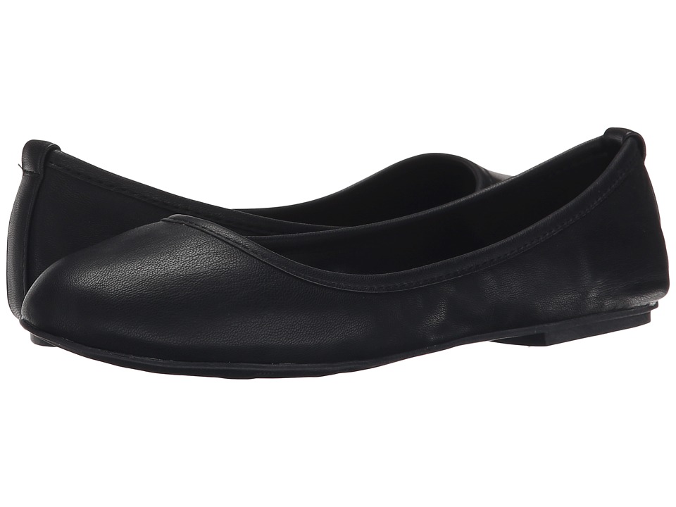 MIA Ballerina (Black Faux Leather) Women