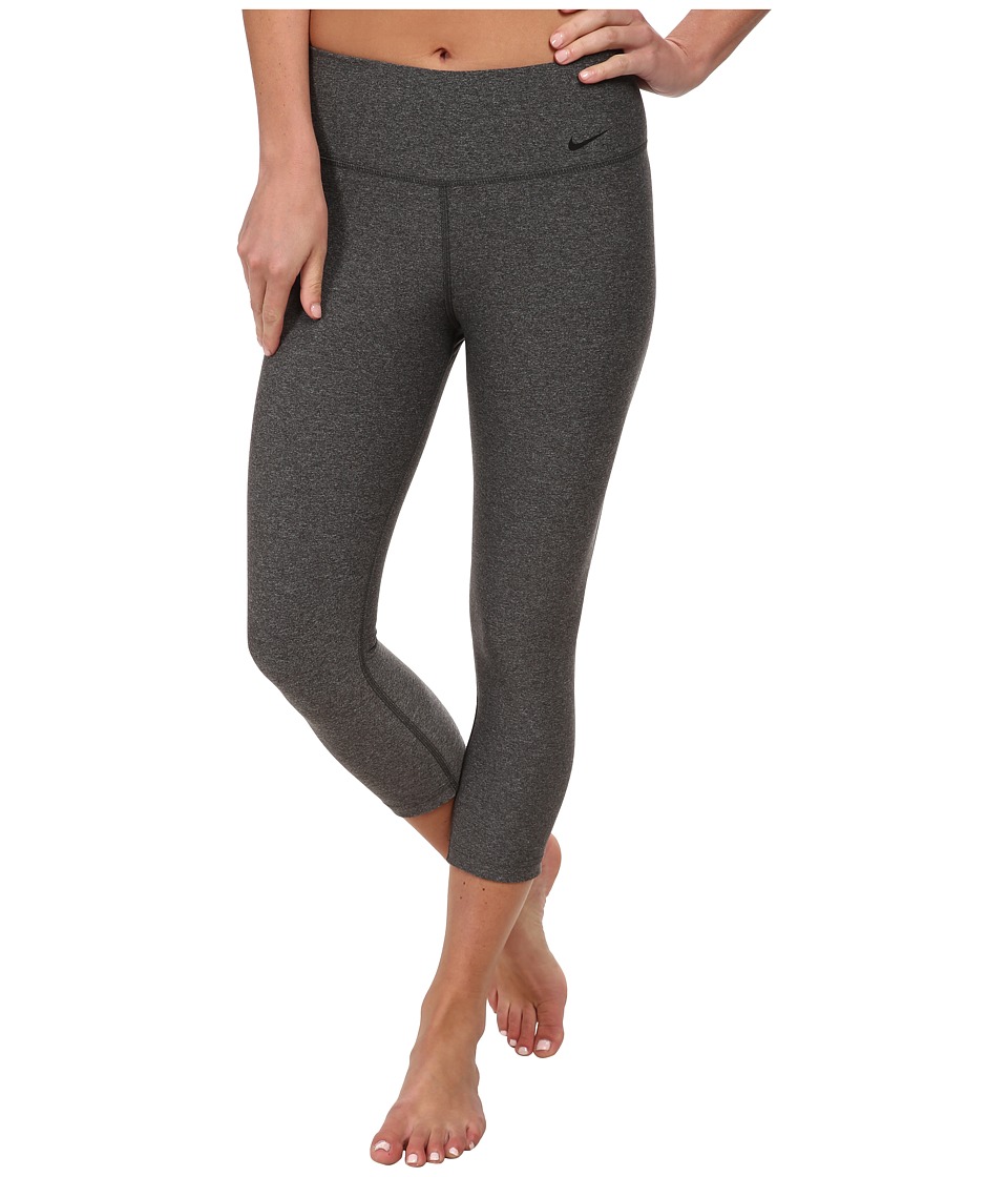 Nike Legend 2.0 Tight Poly Capri (Charcoal Heather/Black) Women