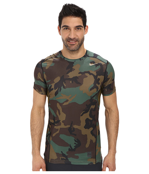 nike pro combat camo shirt