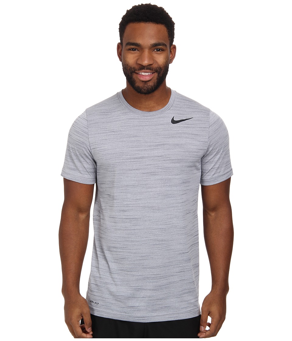 Nike - Dri-FIT Touch S/S Heathered (Wolf Grey/Cool Grey/Heather/Black) Men