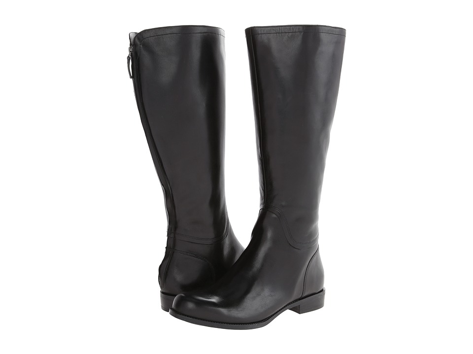 Nine West - Contigua Wide Calf (Black Leather) Women