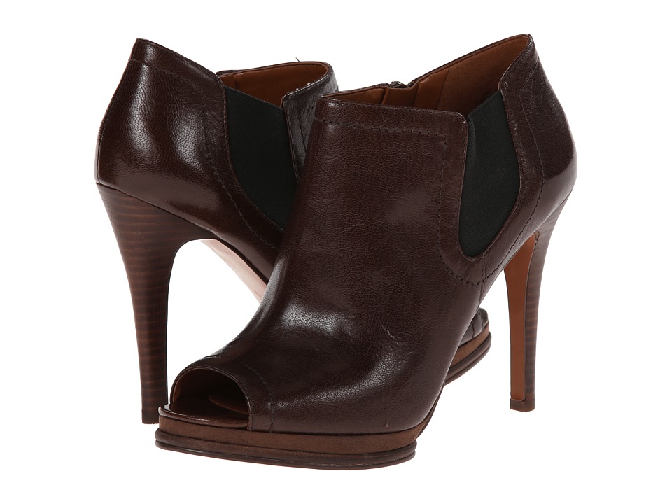 Nine West - Sassy (Dark Brown/Black Leather) Women