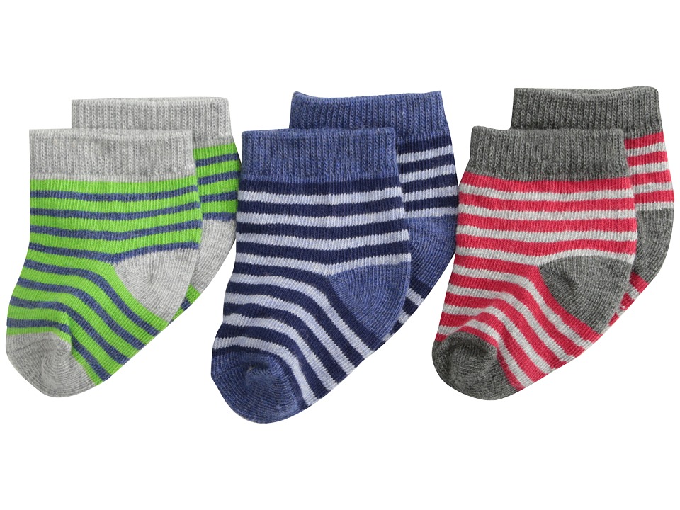 Jefferies Socks - Stripe 3 Pack (Infant/Toddler) (Multi) Boys Shoes