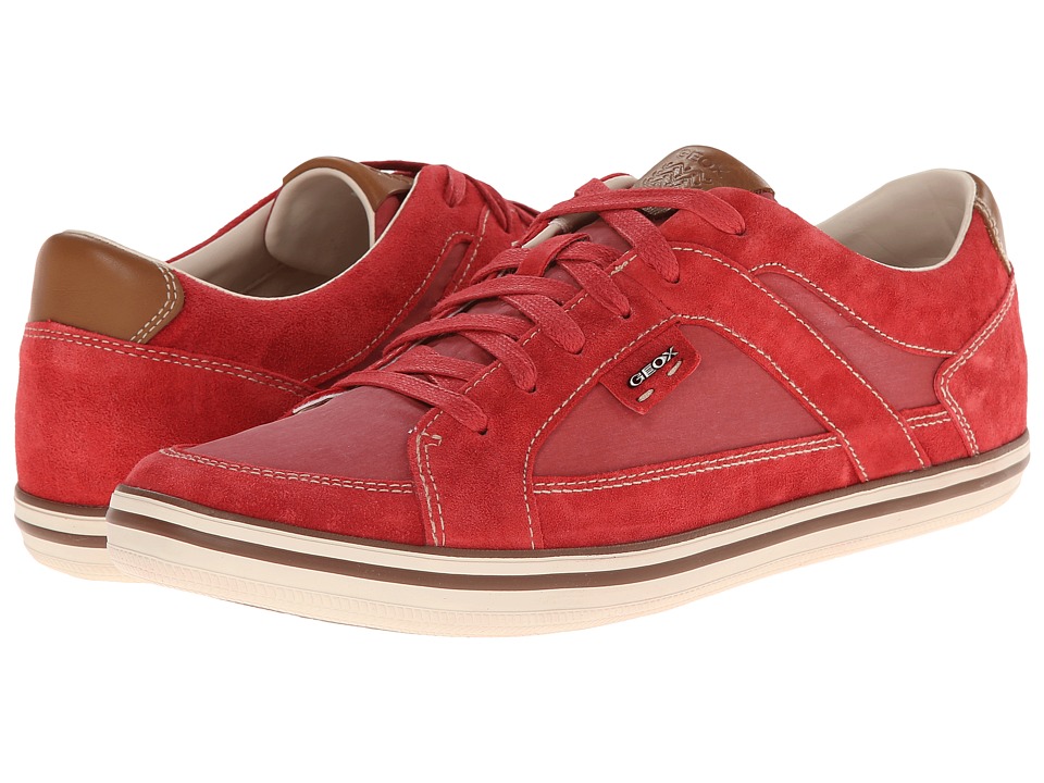 Geox U Box 10 (Low Top) (Dark Red) Men