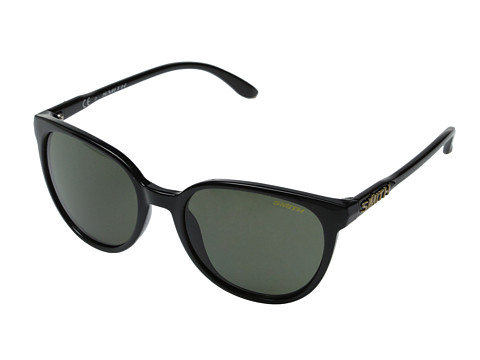 Smith Optics Cheetah (Black/Polar Gray Green Carbonic TLT Lenses) Plastic Frame Fashion Sunglasses