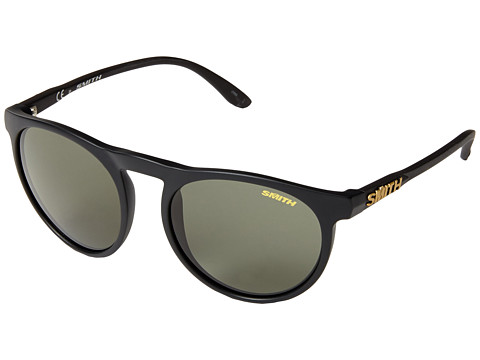 Smith Optics Marvine (Matte Black/Polar Gray Green Carbonic TLT Lenses) Plastic Frame Fashion Sunglasses