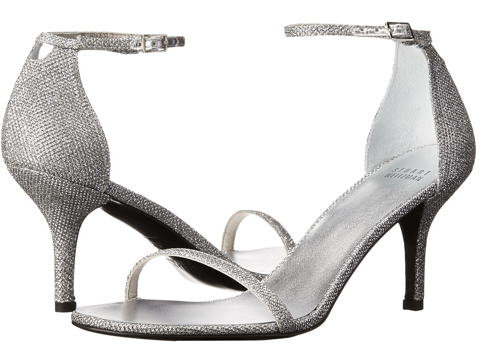 Stuart Weitzman Bridal & Evening Collection Naked (Silver Noir) High Heels