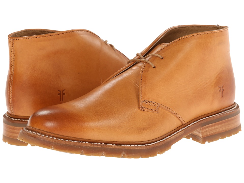 Frye James Lug Chukka (Tan Smooth Full Grain) Men