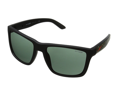 Arnette - Witch Doctor (Fuzzy Black Matte/Grey/Green) Sport Sunglasses