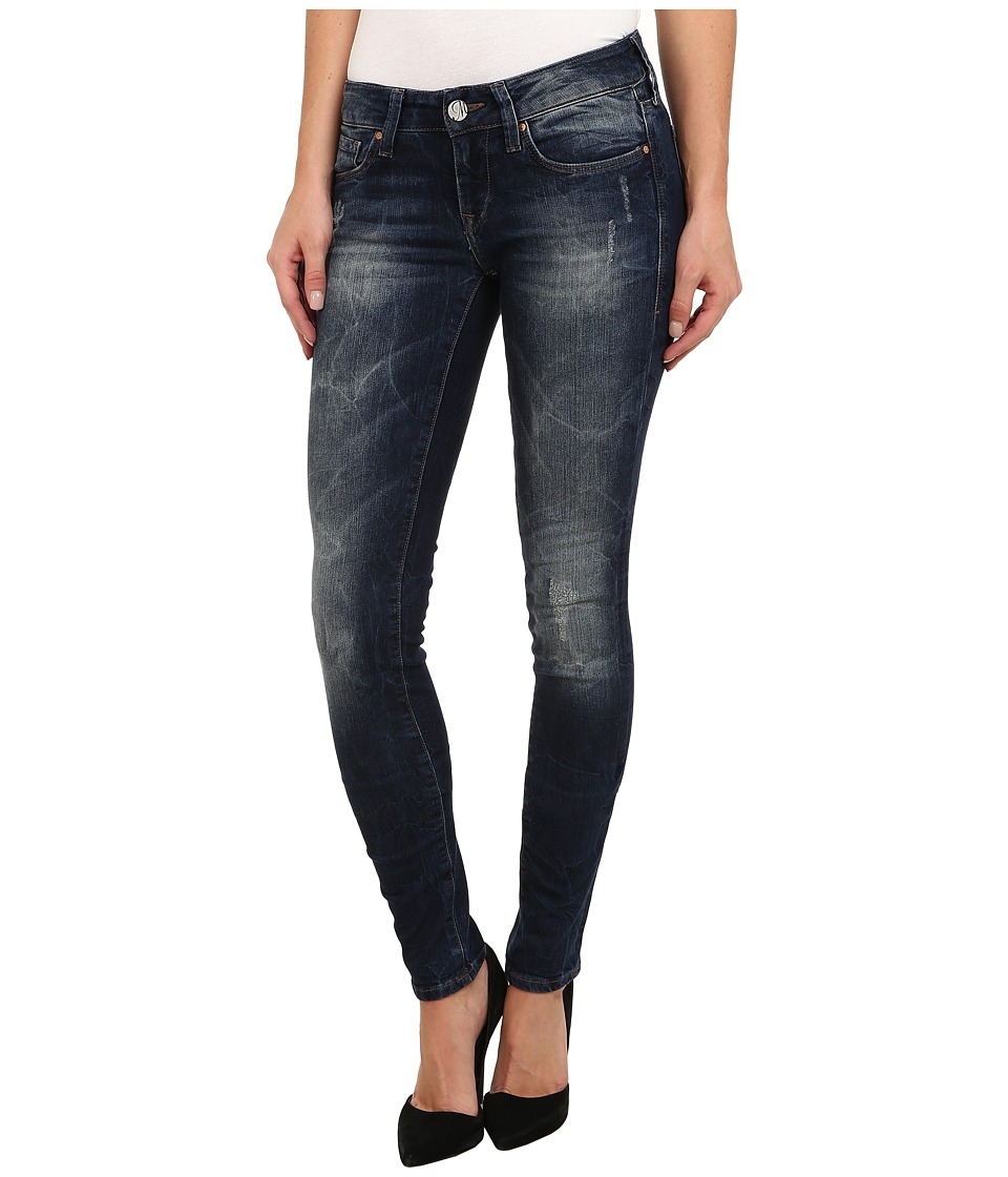 Mavi Jeans Serena Lowrise Super Skinny in Dark Used Nolita (Dark Used Nolita) Women