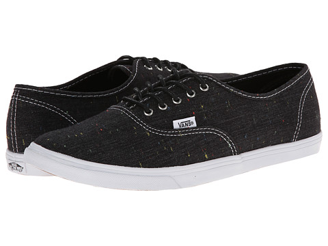 Vans - Authentic Lo Pro ((Speckle Linen) Black) Skate Shoes