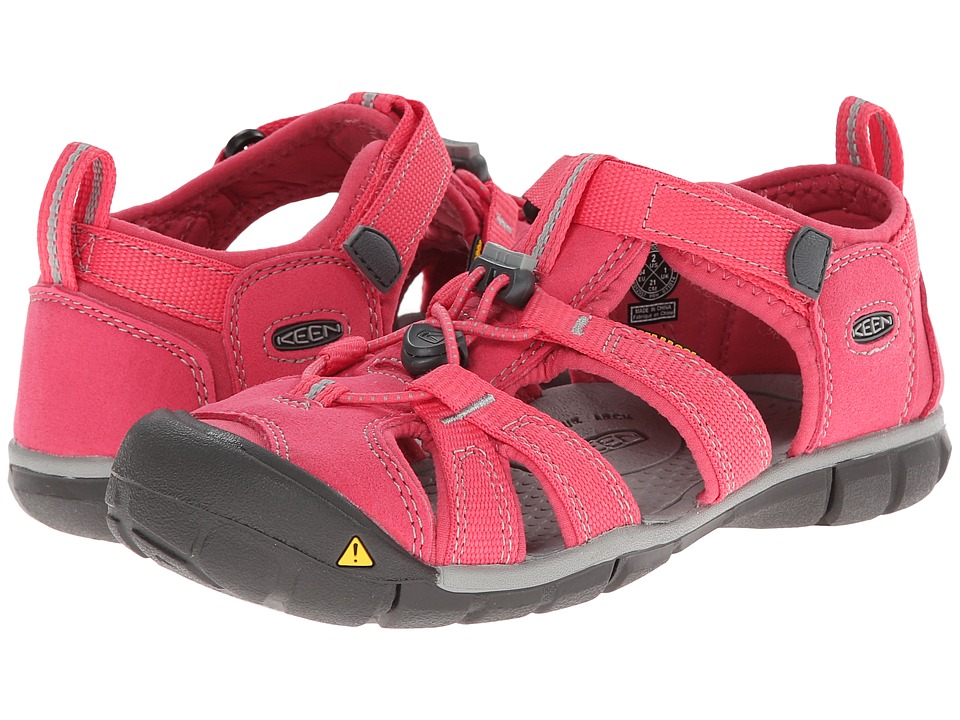 Keen Kids - Seacamp II (Little Kid/Big Kid) (Honeysuckle/Neutral Gray) Girls Shoes