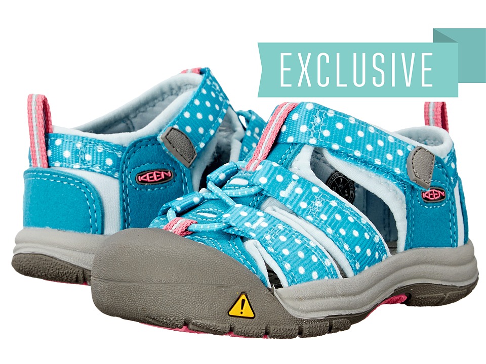Keen Kids - Newport H2 (Toddler) (Capri Breeze/Dots) Girls Shoes