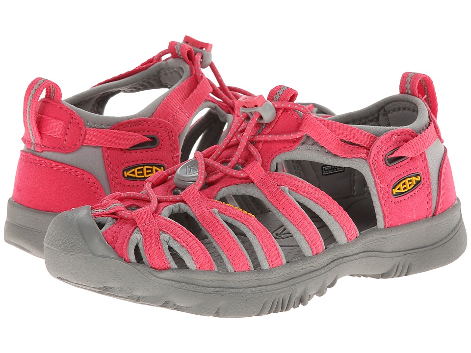 Keen Kids - Whisper (Little Kid/Big Kid) (Honeysuckle/Neutral Gray) Girls Shoes
