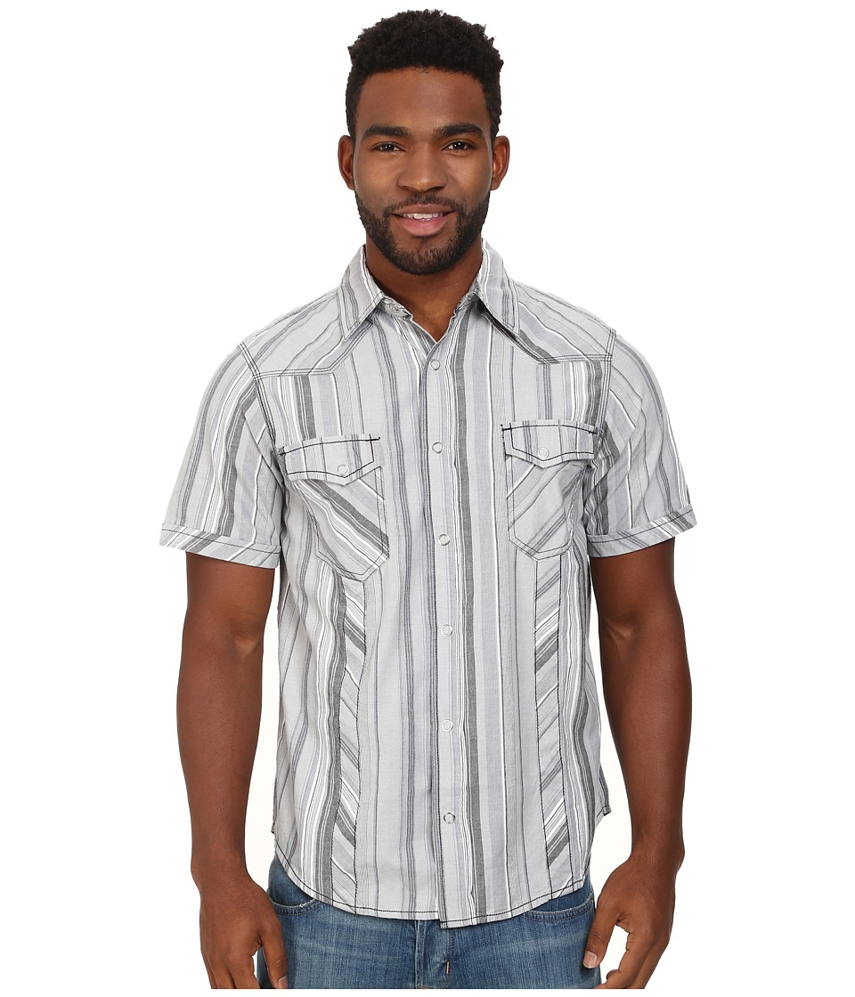 Ecoths - Camden Shirt (Silver Lining) Men's Short Sleeve Button Up