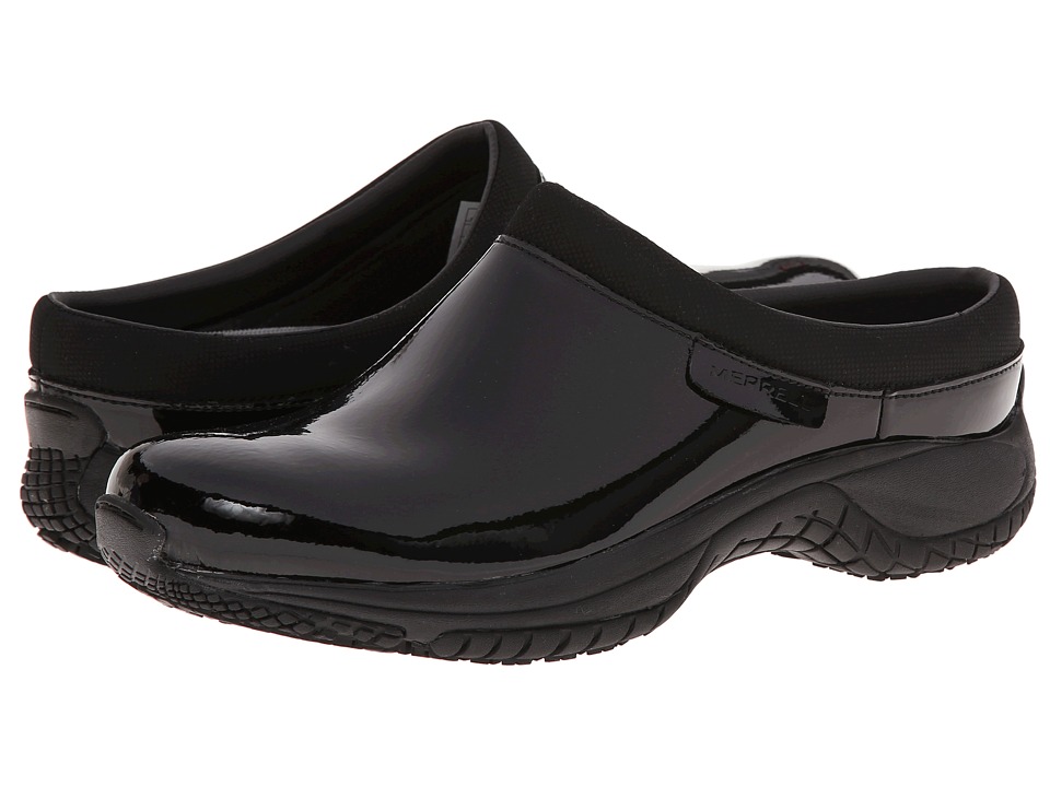 UPC 044209448218 product image for Merrell - Encore Slide Pro Shine (Black Shine Patent) Women's Slip on  Shoes | upcitemdb.com