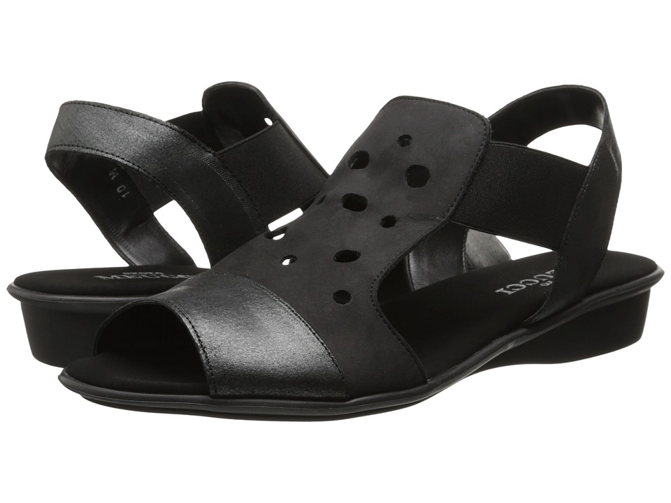 Sesto Meucci Eddy (Black Nabuk/Black Natan Met w/ Black Elastic) Women