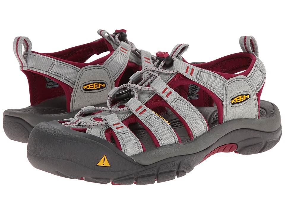 Keen Newport H2 (Neutral Gray/Beet Red) Women