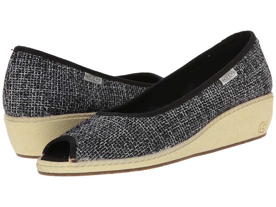 Keen Cortona Wedge Jute (Black) Women