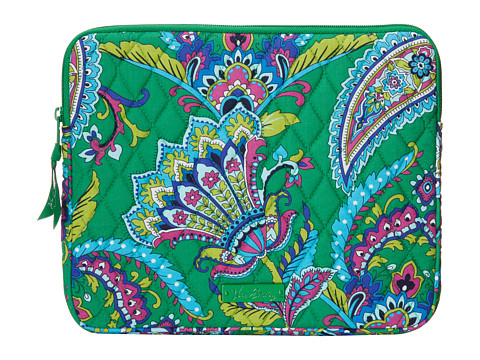 Vera Bradley Tablet Sleeve (Emerald Paisley) Computer Bags