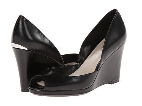 calvin klein black wedges