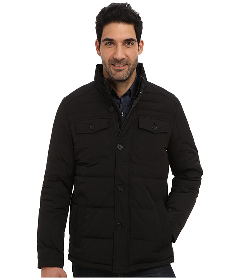 UPC 700770041400 product image for Perry Ellis Quilted Four Pocket Jacket EP822679 (Black) Men's Coat | upcitemdb.com