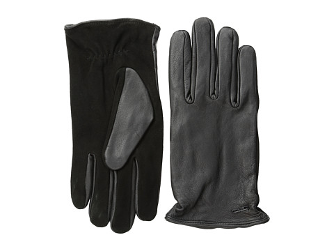 Scotch & Soda - Leather/Suede Gloves (Black) Wool Gloves