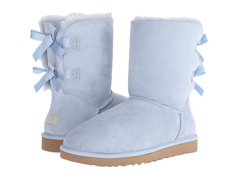 baby blue uggs with bows