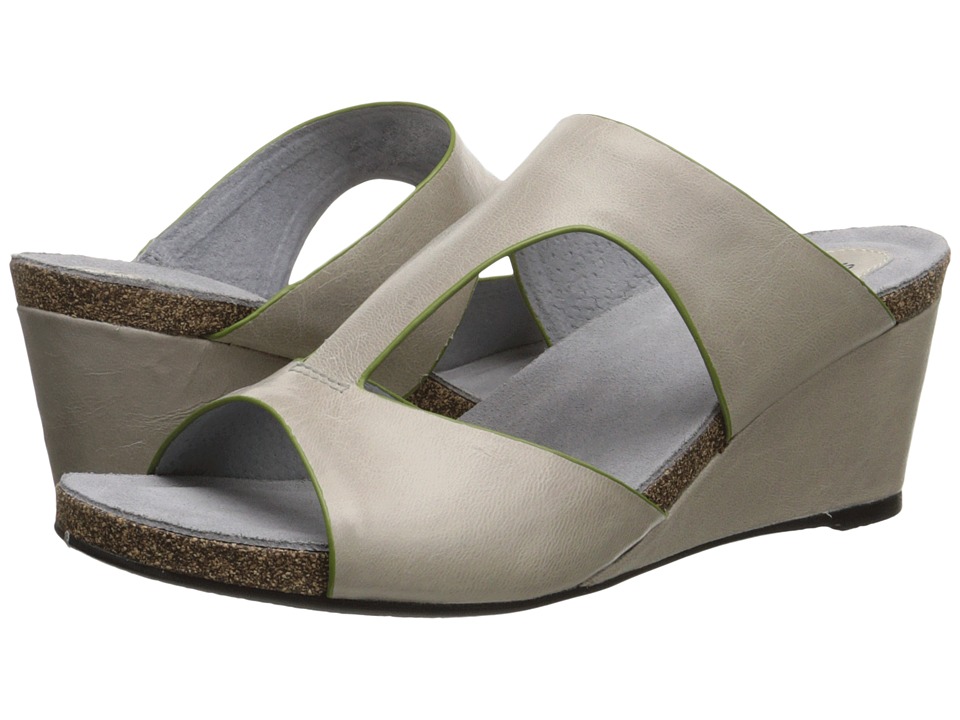 SoftWalk Jermaine (Light Grey/Lime Soft Dull Leather) Women