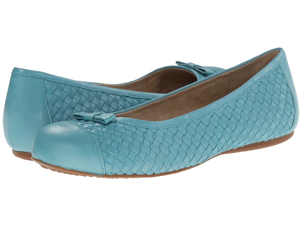 SoftWalk Naperville (Ocean Blue Woven Soft Nappa Leather) Women