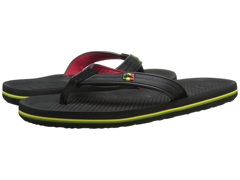 Quiksilver - Haleiwa Deluxe (Black/Red/Green) Men