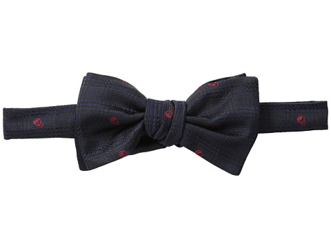Alexander McQueen - Prince of Wales Bowtie (Black/Blue) Ties