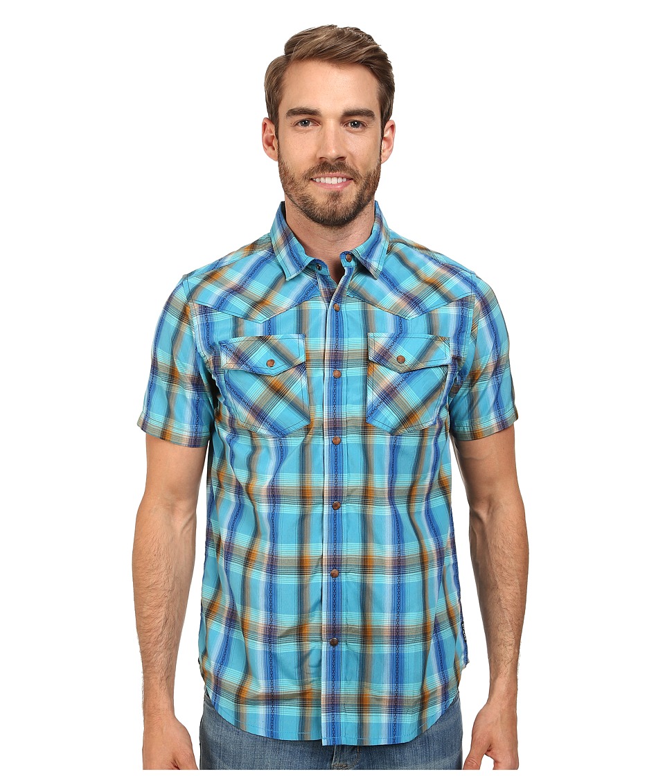 Prana - Holstad (Aquavite) Men's Short Sleeve Button Up