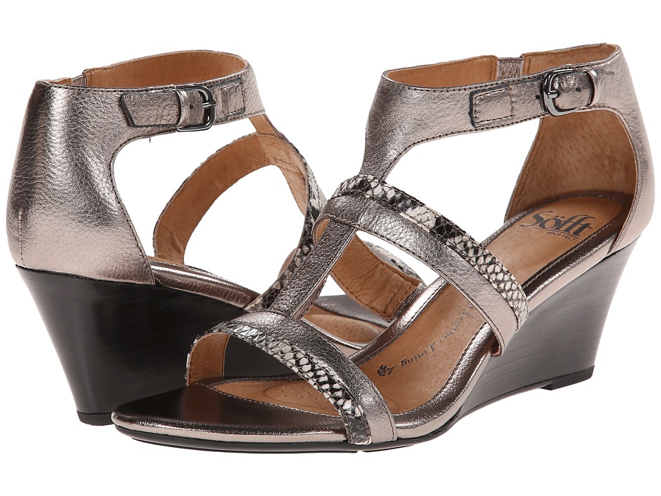 Sofft - Pippa (Anthracite Metallic/Grey Python Print) Women