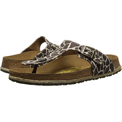 Birkenstock Gizeh (Giraffe Chocolate Linen) Women's Shoes