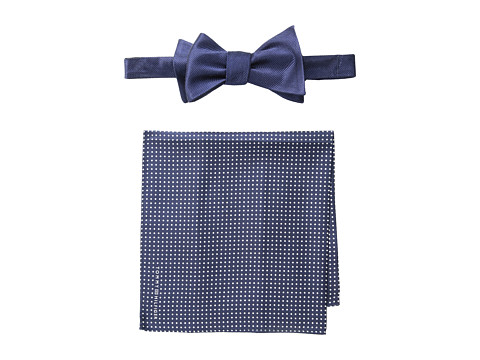 Tommy Hilfiger - Solid Pindot Set (Navy) Ties