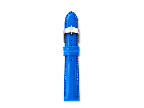 Michele - 18mm Pacific Blue Patent Leather (Pacific Blue) Watches