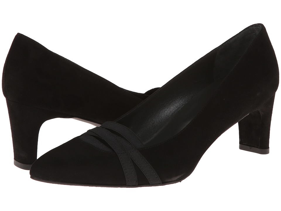 Stuart Weitzman Bandexsvelt (Black Suede) High Heels