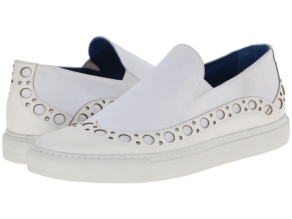 Viktor & Rolf - Wingtip Slip-on Sneaker (White) Men