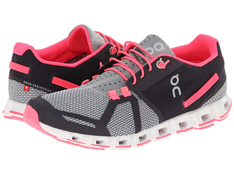 on cloud pink shoes