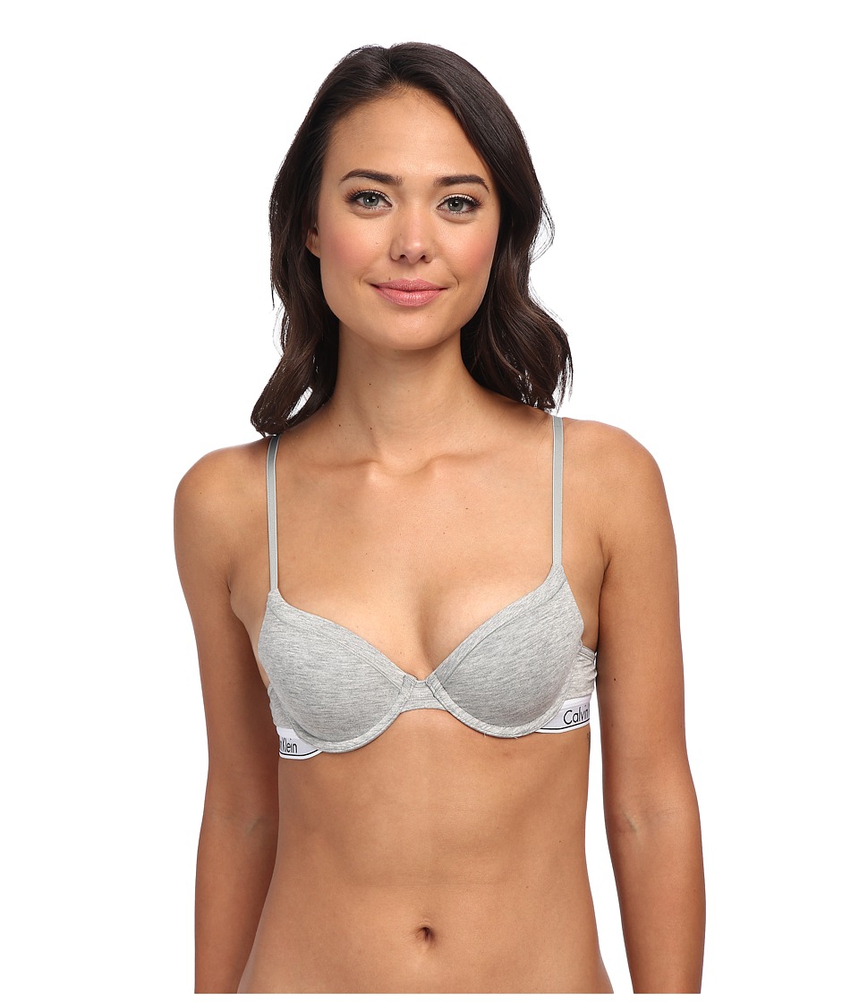 Calvin Klein Underwear - Modern Cotton T-Shirt Bra F3784 (Gray Heather) Women